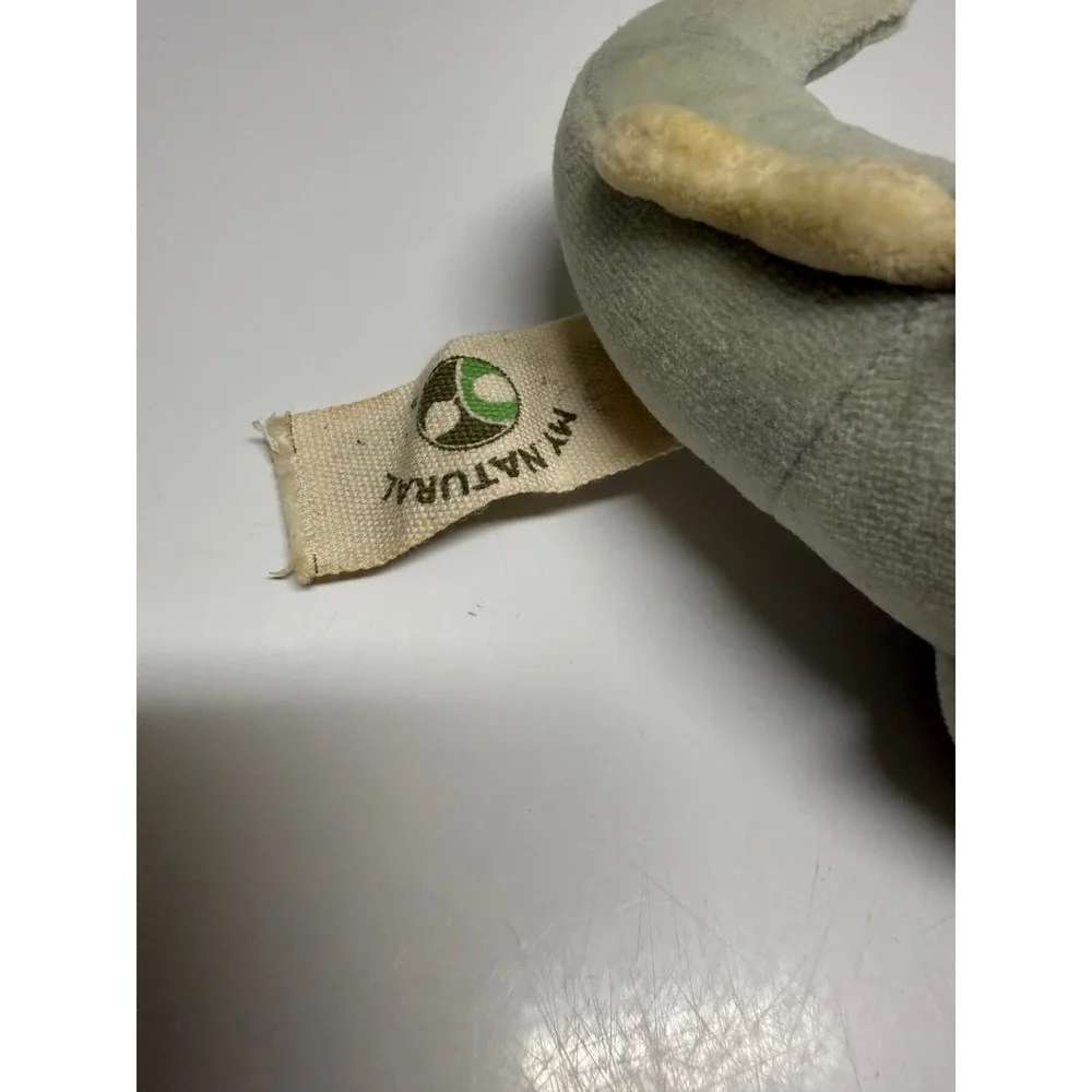 My Natural Eco Friendly Alligator Plush‎ Stuffed Animal Green Cream Hosung NY